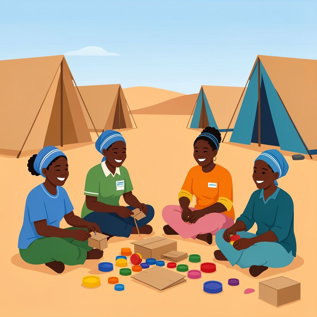 Kenyan Health Workers Learn to Build Children's Learning Toys from Household Scraps