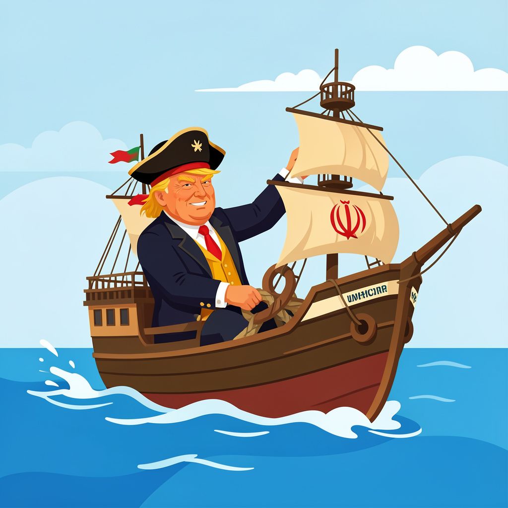 Trump Claims US Navy Acts Like Pirates in Iranian Port Blockade