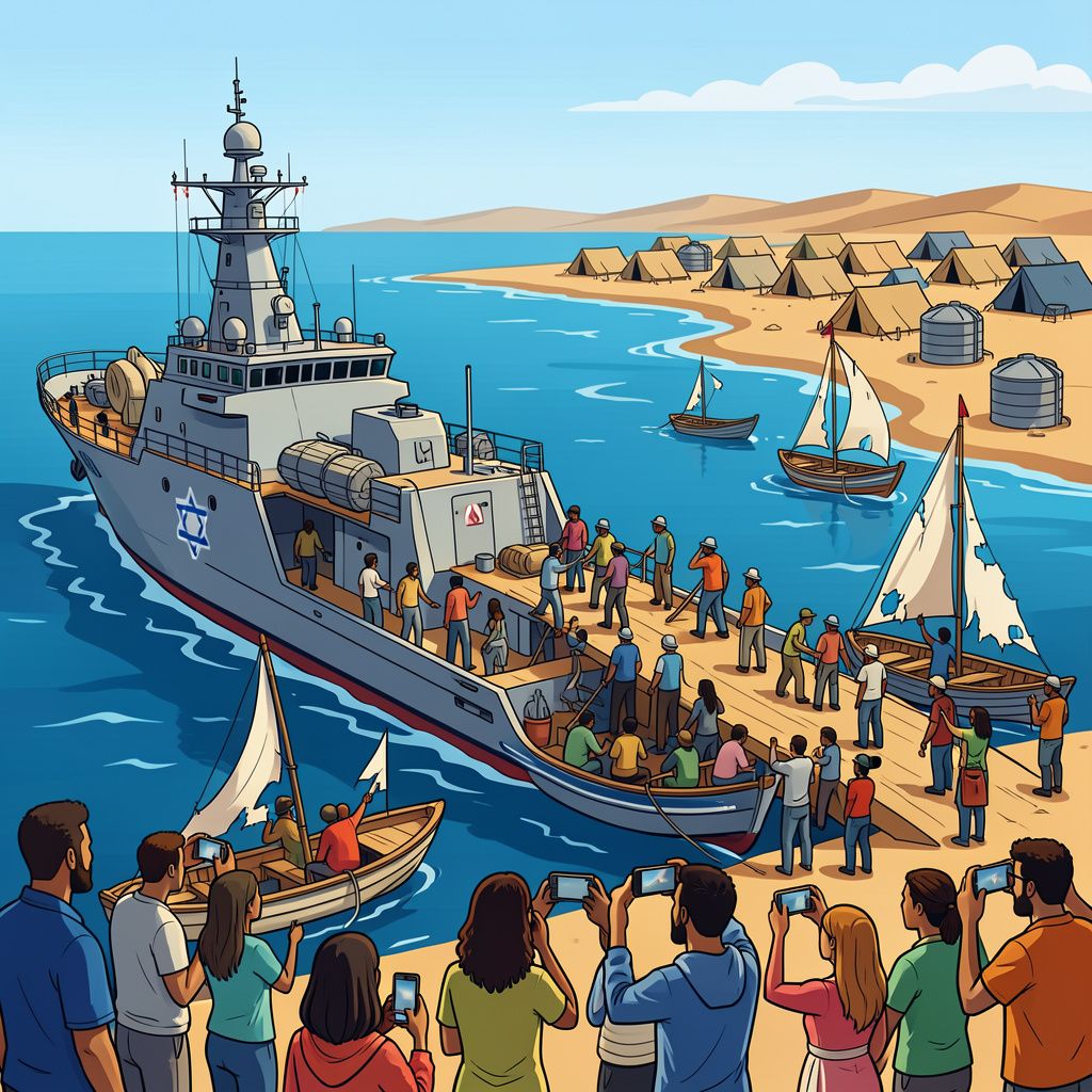 Israel Intercepts International Aid Flotilla 965 Kilometres from Gaza, Detaining 175 Activists