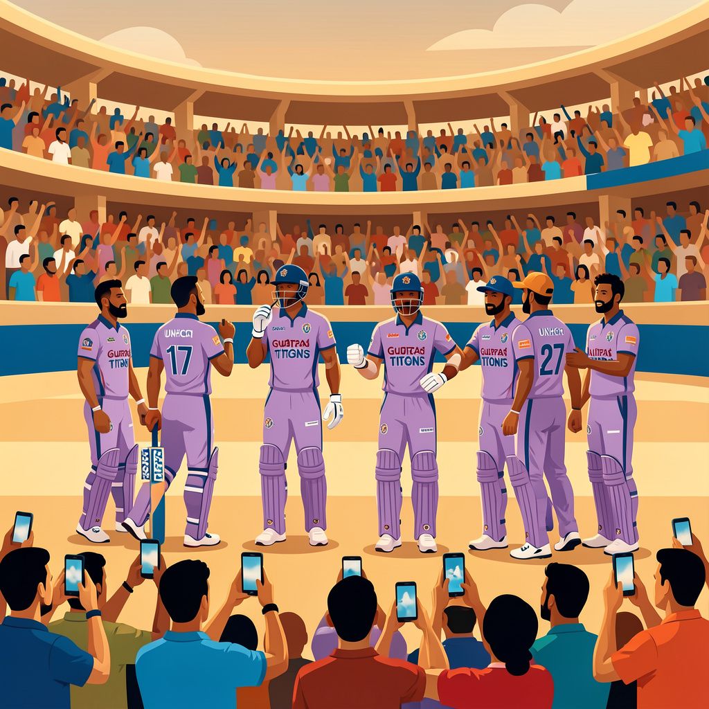 Gujarat Titans Don Lavender Jerseys to Raise Cancer Awareness in Crucial IPL Match
